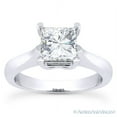thumbnail image 2 of Square Cut Charles & Colvard Forever Brilliant Moissanite Solitaire Engagement Ring in 14k White Gold, 2 of 4