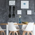 thumbnail image 2 of 2pcs Black Fork Spoon Metal Signs - Rustic Kitchen Decor for Home & Farmhouse Kitchen Wall Decors, 2 of 5
