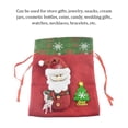 thumbnail image 3 of Christmas Drawstring Bags Packaging Snowman Three-dimensional Print Container Large Capacity Goodie Bag for Candy Birthday Party Santa Claus, 3 of 7