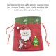 thumbnail image 5 of Moyic Bolsas con cordón de Navidad Envoltura Embalaje Papá Noel Gran capacidad Encaje Goodie Bag Joyas Dulces Fiesta de cumpleaños Kits de decoración para fiestas Papá Noel, 5 of 6