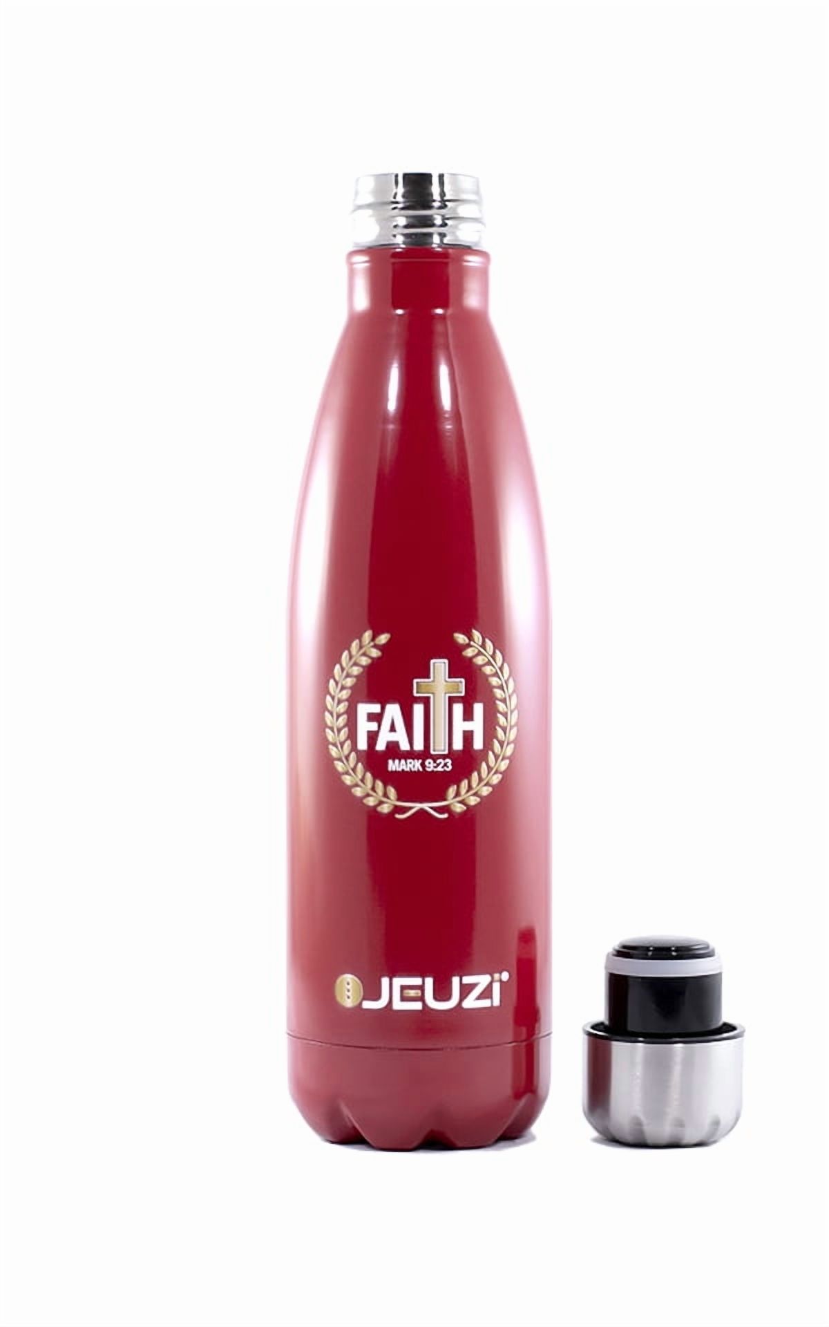 Water Bottle 17oz Insulated Stainless Steel BPA Free, Joy  Red JEUZi-NEW