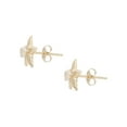 thumbnail image 3 of Brilliance Fine Jewelry 14kt Yellow Gold Star 3MM Cubic Zirconia Stud Earrings, 3 of 5