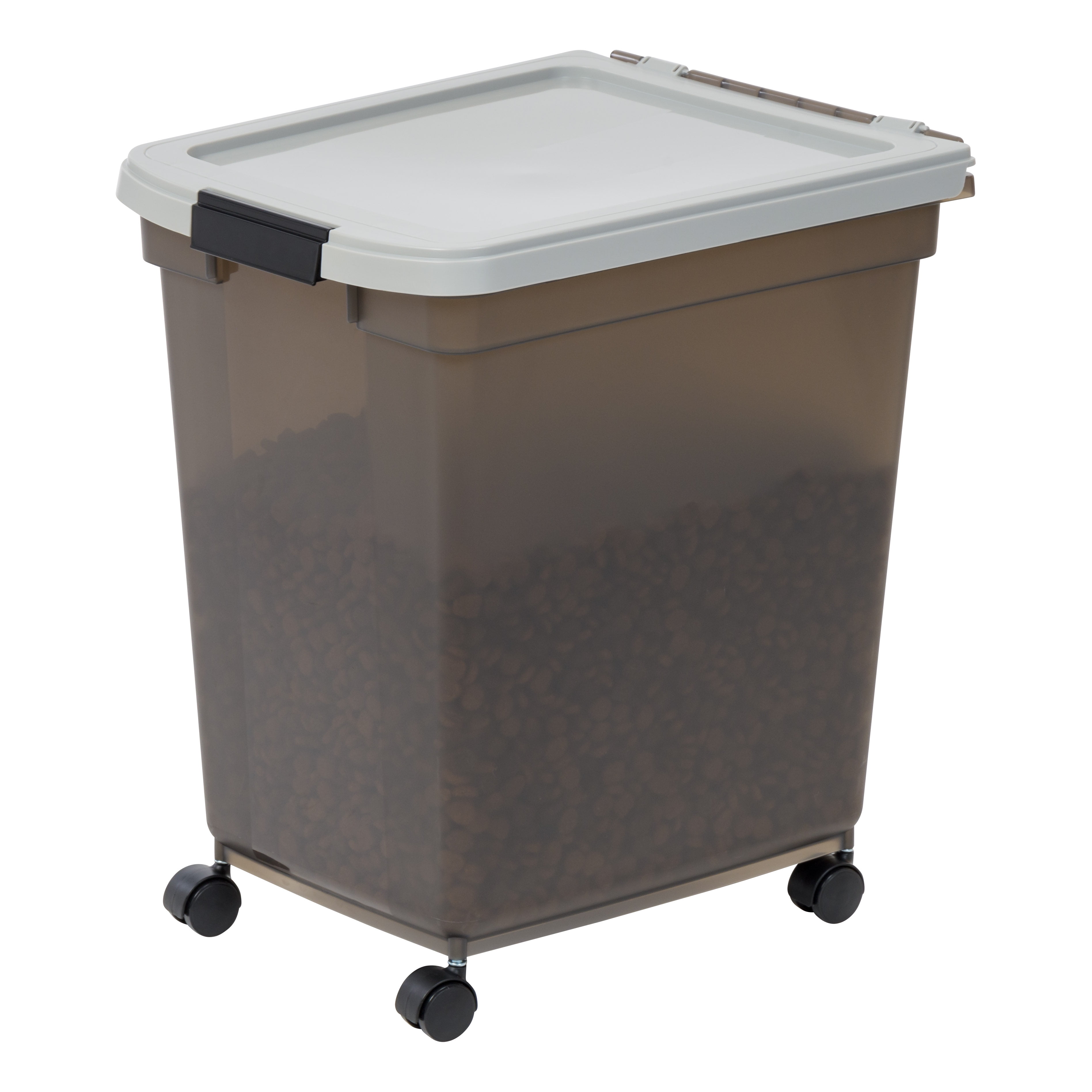 IRIS 65 Qt. Airtight Pet Food Storage Bin in Clear 300585 - The Home Depot