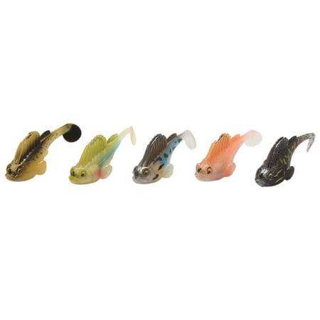 Soft Fishing Lure Bait Lead Jig Dark Sleeper Swimbaits Bass for Perch