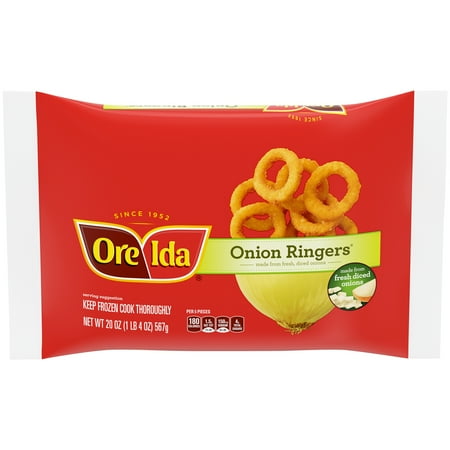 Ore-Ida Fried Onion Ringers Frozen Snacks, 20 oz Bag