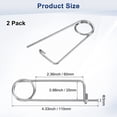 thumbnail image 3 of Uxcell 2-Pack Pin de Seguridad en Forma de Broche, Pines de Acero Inoxidable M3x60mm, Sujetadores de Broche de Bloqueo Rápido, Clips Retenedores Pesados, 3 of 7