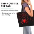 thumbnail image 2 of Fotbe Red Spider Bolsa Tote Estética de Lona con Estampado para Mujer - Bolsa Reutilizable de Hombro Casual para Vacaciones, Compras, Trabajo y Gimnasio, 2 of 8