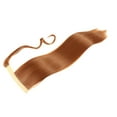 thumbnail image 2 of LEHOZIHEQ Straight Ponytail Extension, 26 Inch Long Straight Wrap Around Ponytail for Women Clip in Ponytail Hair Extensions Synthetic Brown Hair Pony Tails Hairpieces Daily, 2 of 3