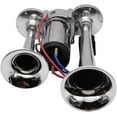 thumbnail image 4 of 150DB Super Loud Dual Electric Air Horns Kit for Vehicles - With Compressor, Applicable for Cars, SUVs, Trucks, Boats (Sliver), 4 of 8