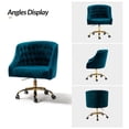 thumbnail image 6 of 14Karat Home Swivel Chair, Teal, 6 of 8