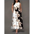 thumbnail image 2 of Vestido Con Bolsillo Con Estampado Floral, Vestidos Largos De Verano Informales Con Bolsillo, Vestimenta Para Mujer., 2 of 4