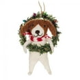 thumbnail image 1 of Set of 6 Dog Hanging In A Wreath Ornament, 1 of 1