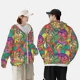 thumbnail image 4 of Fotbe Colorful Dinosaur Chaqueta con Protección Solar UPF 50+ para Hombre y Mujer, Camisa con Capucha y Bolsillos-X-Large, 4 of 7