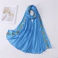 thumbnail image 2 of OIUUAK Soft Silky Pashmina Shawl Wrap, Women Sheer Chiffon Lightweight Flowy Scarf Stole for Evening Dresses Wedding Bridal Bridesmaid Prom Cruise Vacation, 2 of 9