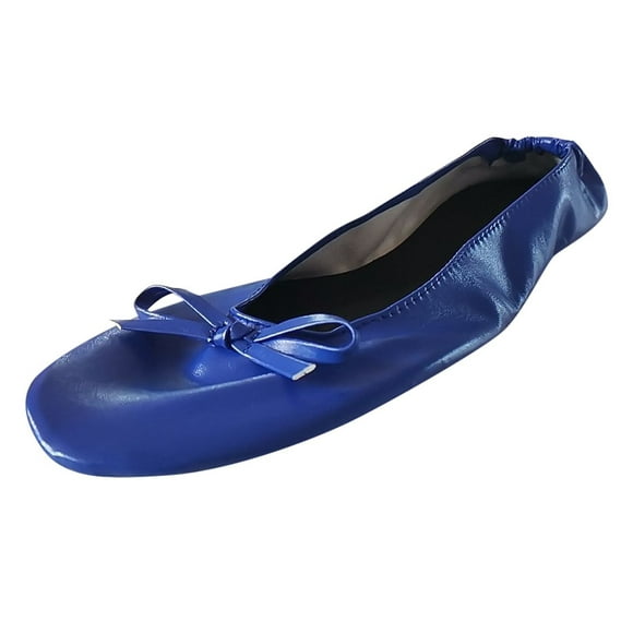 knqrhpse slippers for women Foldable Portable Travel Ballet Flat Roll Slipper Shoes Dance Party Shoes womens slippers house slippers for women