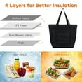 thumbnail image 4 of Zmeidao Insulated Cooler Bag, Reusable Grocery Bags for Hot/Cold Food, Cooler Bags for Travel/Beach/Picnic, Thermal Food Delivery Bag for Women/Men, 4 of 6