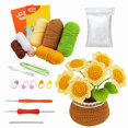 thumbnail image 1 of Kit de crochet para principiantes, kit de flores en maceta de crochet, kit completo de crochet para principiantes adultos con instrucciones paso a paso, 1 of 5