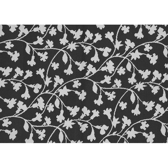Ahgly Company Indoor Rectangle Oriental Gray Industrial Area Rugs, 5' x 8'