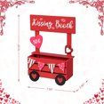 thumbnail image 2 of 10"H Valentine's Wooden KISSING BOOTH Table Decor, 2 of 5