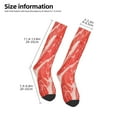 thumbnail image 2 of Naloa Beef Steaks Thigh High Socks Extra Long Stretchy Sock Women Over Knee High Opaque Stocking Daily Wear, 2 of 6