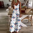 thumbnail image 4 of Cute Airplane Pattern Sleeveless Dress Loose Women's Dress Dresses Luxury Evening Dresses, 4 of 9