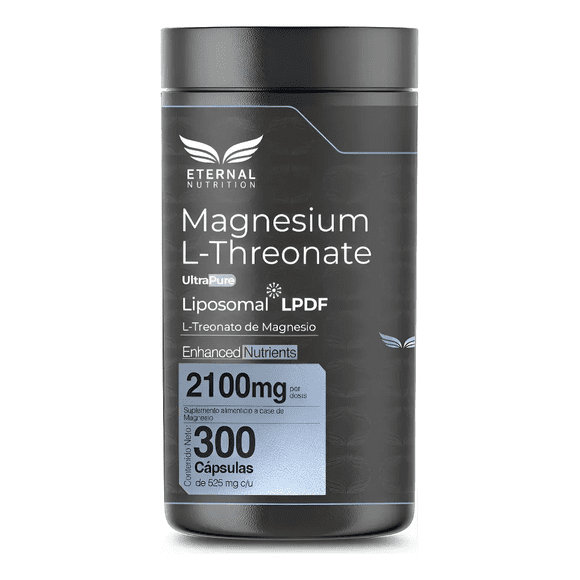L-Treonato de Magnesio Liposomal Eternal Nutrition 300 Cápsulas 2100 mg
