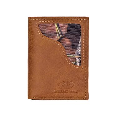 ZEP-PRO Kansas Jayhawks Men's Crazy Horse Leather Trifold Wallet - Embroidered Logo