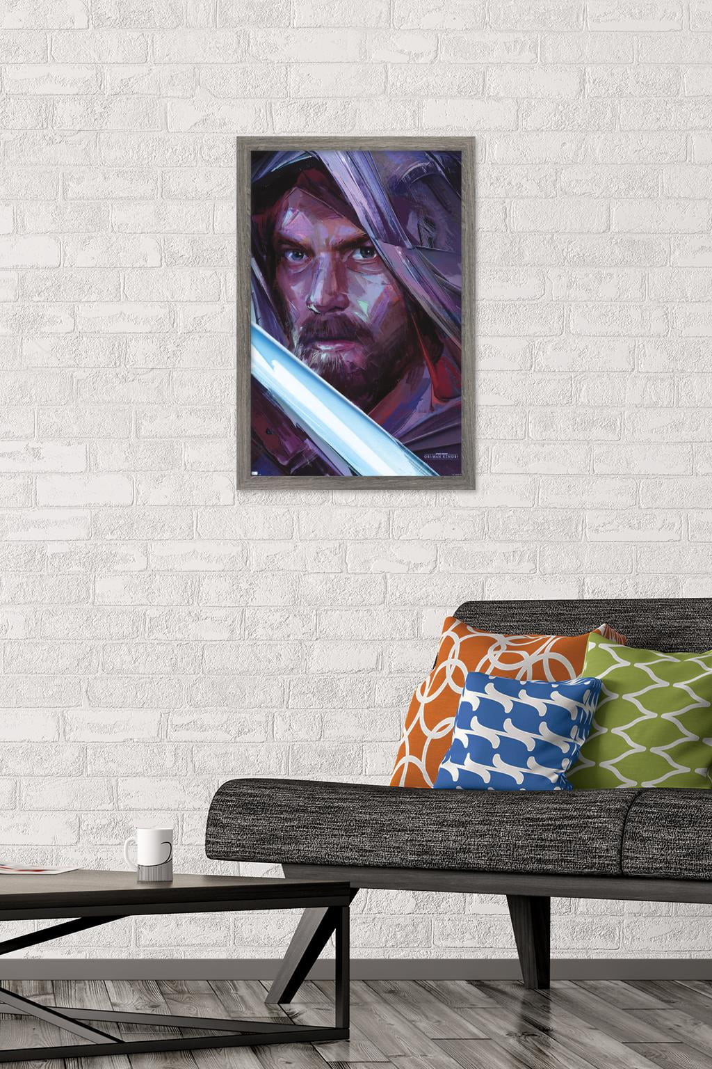 Star Wars: Obi-Wan Kenobi - Obi-Wan Portrait Wall Poster, 14.725" x 22.375" Framed