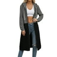 thumbnail image 7 of Karight Women Zip Up Hoodie Casual Long Hoodies for Women Tunic Sweatshirts Jackets Winter Coat with Pockets, 7 of 7