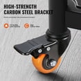 thumbnail image 4 of Vevor GYLQXGJAZ2INCGGQVV0 2 in. Caster Wheels, 110 lbs Load Capacity - Set of 4, 4 of 11