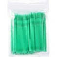 thumbnail image 2 of Eyelash Glue Cleaning Stick, 4 Colors 100PCS/Bag Plastic Eyelash Extension Cleaning Brushes(Green), 2 of 3