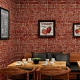 thumbnail image 2 of Papel PINTADO autoadhesivo JAMW 3D ladrillo rojo efecto piedra impermeable para cocina dormitorio sala de estar, 2 of 5