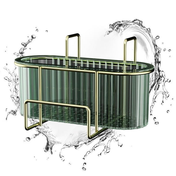 Colgando Fregadero Drenaje Plato Rack Soporte de almacenamiento Accesorio Portátil sobre Fregadero Organizador Desmontable Escobillero de cocina para Aureato Baoblaze bandeja de almacenamiento