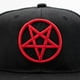 thumbnail image 3 of Gorra Plana Negra Unitalla Pentagrama Rojo, 3 of 5