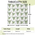 thumbnail image 2 of White Buffalo Skull Dot Pattern Square Fitted Tablecloth with Elastic Edge,Square Table Cover,Washable Elastic Table Cover for Home Kitchen Party Decor 36"x36", 2 of 6