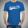 thumbnail image 4 of UGP Campus Apparel Kansas City Baseball Script - Adult Unisex T-Shirt - Large - Royal Blue, 4 of 7