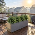 thumbnail image 7 of Scidweet 2 Pack Topiary Artificial Plants Outdoor, Fake Cedar Topiary Trees with Ground Spike Faux Greenery Plants for Indoor Outdoor Front Porch Garden Decor, 7 of 7