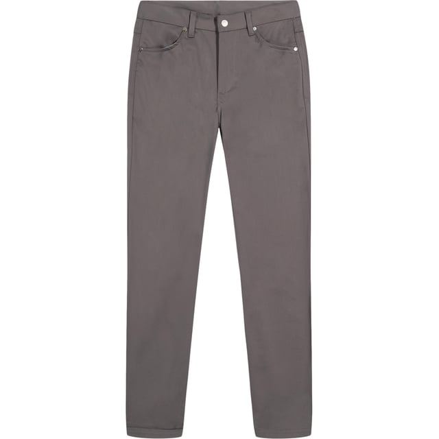 Pantalones IZOD, uniforme escolar para niños, parte delantera plana, sarga, color gris, talla 8