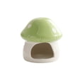 thumbnail image 3 of Msgweeeg Hamster Ceramic Hideout House Mushroom Shaped Scenery Cave Small Pet Habitat Decoration for Hamsters Gerbils Mice Hiding Shelter Chew Proof Cooling Resting Spot Accessory, 3 of 4