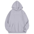 thumbnail image 6 of felwors Women's Oversized Hoodie with Pouch Pullover Fleece Sweatshirt Casual Pet Pocket Grey for Size XXL, 6 of 6