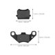 thumbnail image 2 of unbranded 2 De Pastillas De Negro Para Motocicletas Y Vehículos Todoterreno Resistentes, 2 of 8