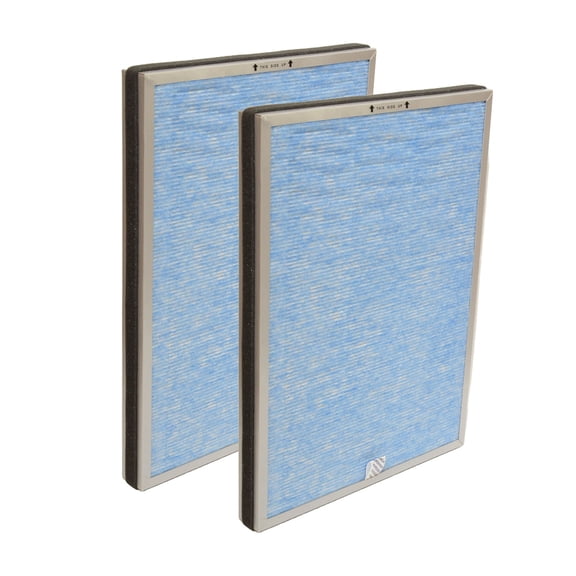 PUREBURG Replacement Filter Compatible with Membrane Solutions Air Purifier MSA3 MSA3S MSA3W MSA3-W,  2-Pack H13 HEPA  Activated Carbon 2-in-1 For Air Clean Dust Odor