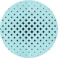 thumbnail image 1 of Ahgly Company Indoor Square Patterned Electric Blue Area Rugs, 3' Square, 1 of 6