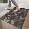 thumbnail image 4 of Green Brown Camo Mixed Shapes Pattern Door Rugs,Washable Non Slip Door Mats Indoor,Decorative Door Mats,Entry Mat Indoor for Entrance,Bedroom,Kitchen,Bathroom,17"x30", 4 of 6