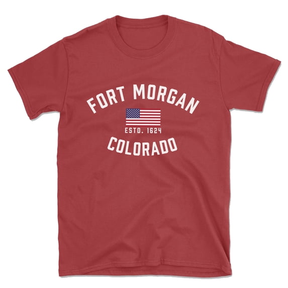 Fort Morgan Colorado Patriot Men's Cotton T-Shirt