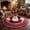 32" x 32", variant on Santa Claus Round Christmas Rug, 32" x 32" Optical Brick Fireplace Hole Design Holiday Decorative Area Carpet, Rubber Backing, Soft Warm Fabric for Living Room