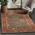 thumbnail image 4 of SAFAVIEH Mahal Napier Oriental Area Rug, Navy/Red, 8' x 10', 4 of 5