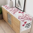 thumbnail image 4 of Happy Valentines Day Table Runner - 120 Inch Long, Kitchen Dining Table Runner Dresser Scarves, Red Love Branches Spring Farmhouse Decor for Coffee Tables Wedding Party Banquet, 4 of 8