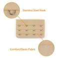 thumbnail image 4 of INSPIRE CHIC Women's 3 Rows 4 Hooks Bra Extenders Straps Extension Skin Color 3 Rows 4 Hooks 10 Pcs, 4 of 5