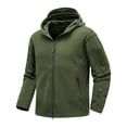 thumbnail image 3 of MHFRRA Chaqueta con Capucha para Exteriores, Cálida, Resistente Al Viento, Suave, Térmica, con Capucha para Clima Frío Verde, 3 of 8